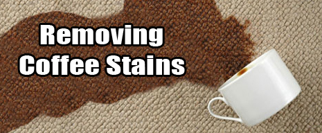 How to remove coffee stains from a carpet
